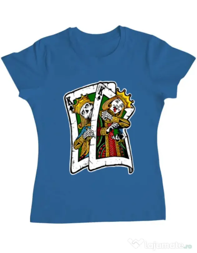 Tricou ADLER dama CARD Albastru azuriu