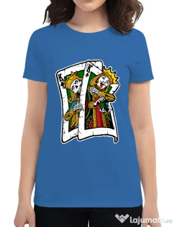 Tricou ADLER dama CARD Albastru azuriu