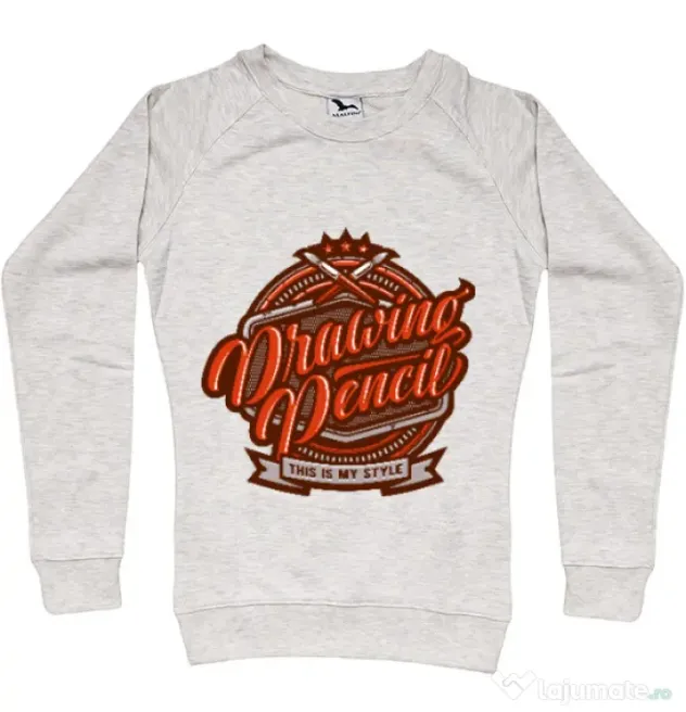 Bluza ADLER dama Drawing Pencil Migdala melanj