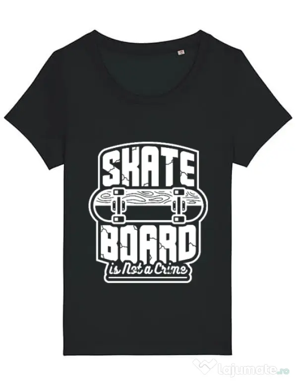 Tricou STANLEY STELLA dama Skate Board Negru