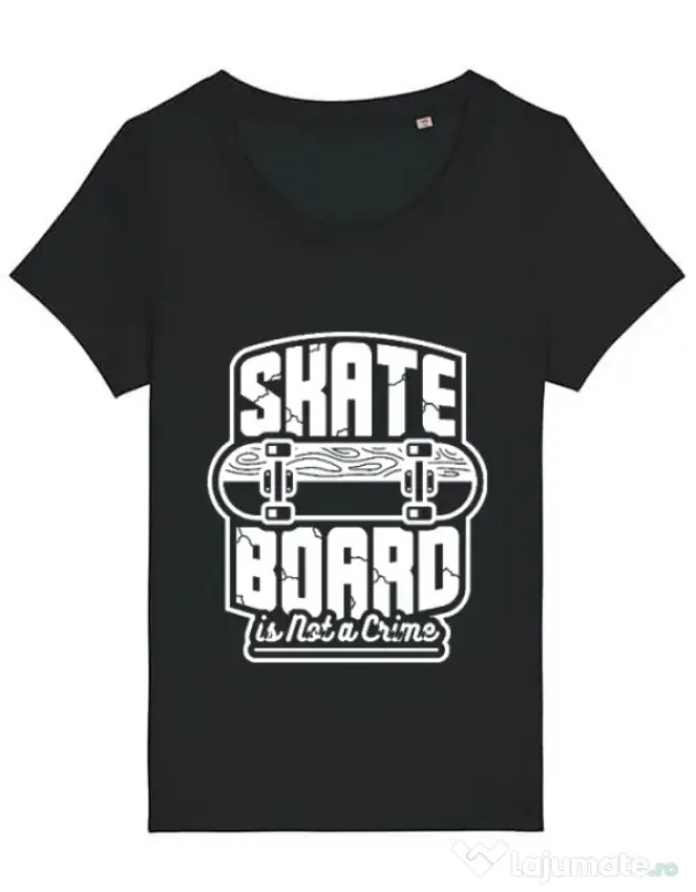 Tricou STANLEY STELLA dama Skate Board Negru