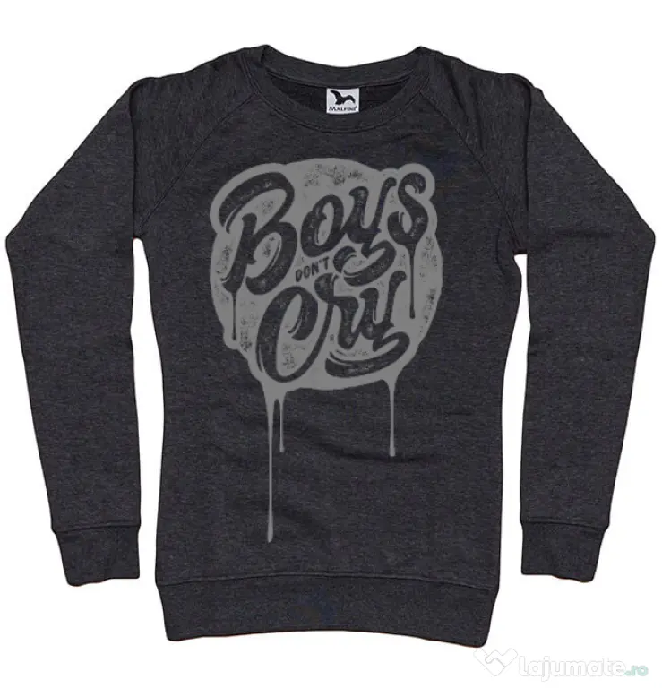 Bluza ADLER dama Boys Dont Cry Negru melanj