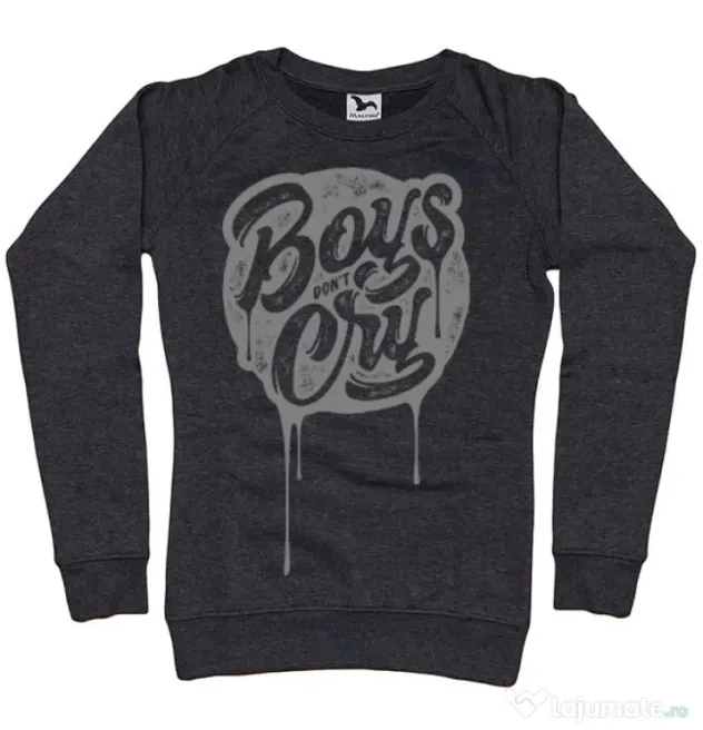 Bluza ADLER dama Boys Dont Cry Negru melanj