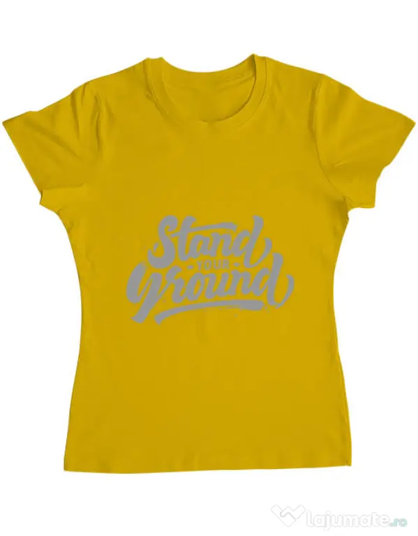 Tricou ADLER dama Stand Your Ground Galben