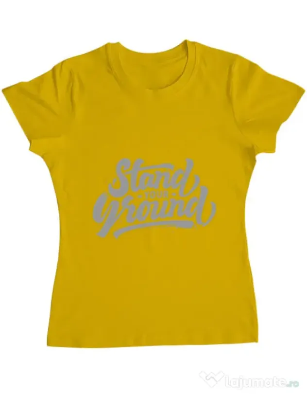 Tricou ADLER dama Stand Your Ground Galben