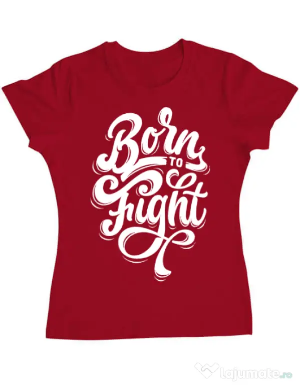Tricou ADLER dama Born To Fight Rosu
