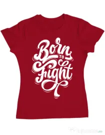 Tricou ADLER dama Born To Fight Rosu