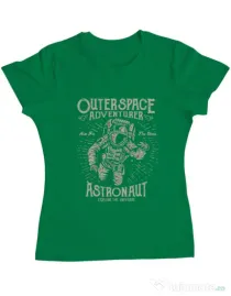 Tricou ADLER dama Astronaut Verde mediu