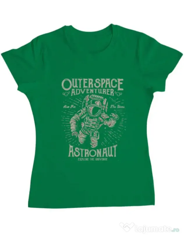 Tricou ADLER dama Astronaut Verde mediu