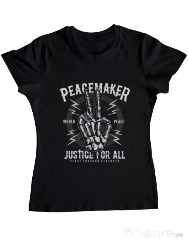 Tricou ADLER dama Peace Maker Negru