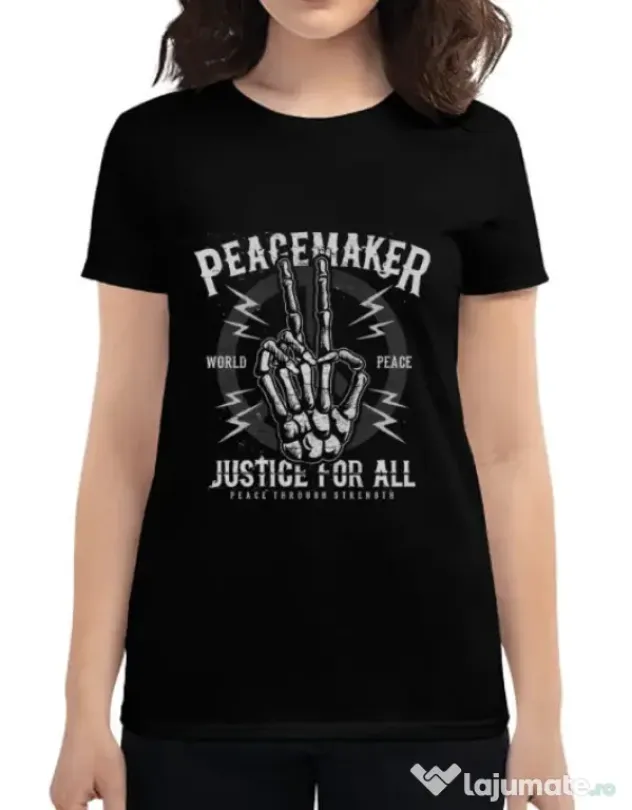 Tricou ADLER dama Peace Maker Negru