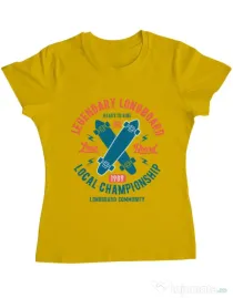 Tricou ADLER dama Legendary Longboard Galben