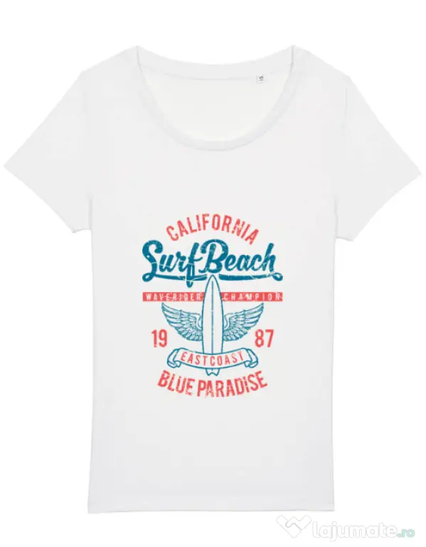 Tricou STANLEY STELLA dama Surf Beach Alb