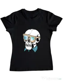 Tricou ADLER dama Skull Holiday Negru