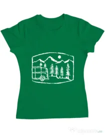 Tricou ADLER dama Vanture Verde mediu