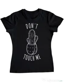 Tricou ADLER dama Do not touch me Negru