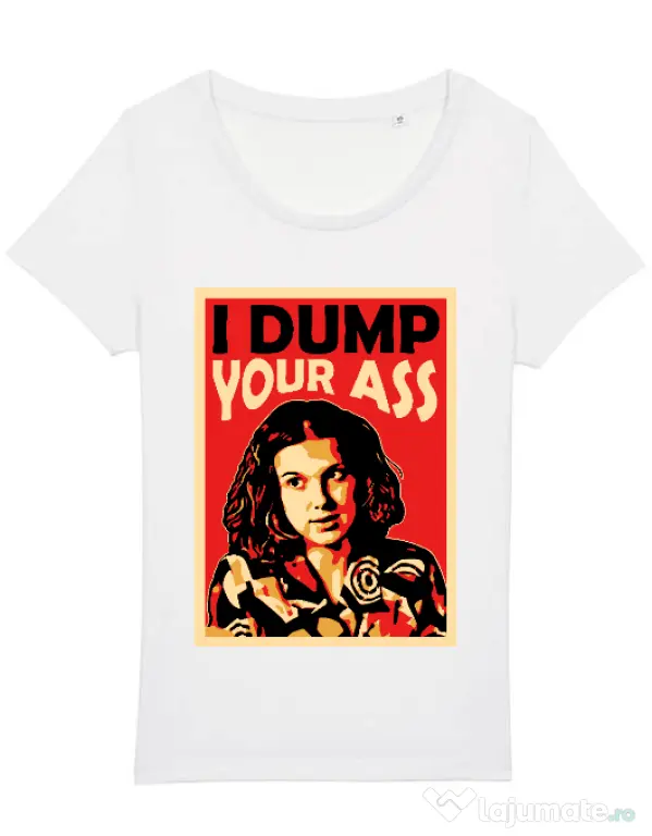 Tricou STANLEY STELLA dama I dump your ass Alb