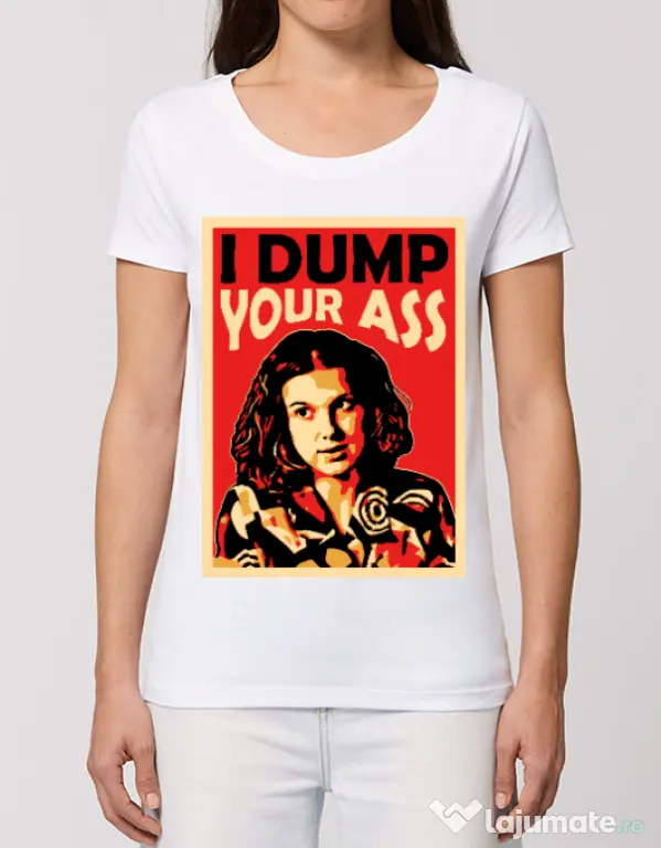 Tricou STANLEY STELLA dama I dump your ass Alb