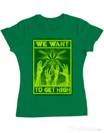 Tricou ADLER dama High zombies Verde mediu