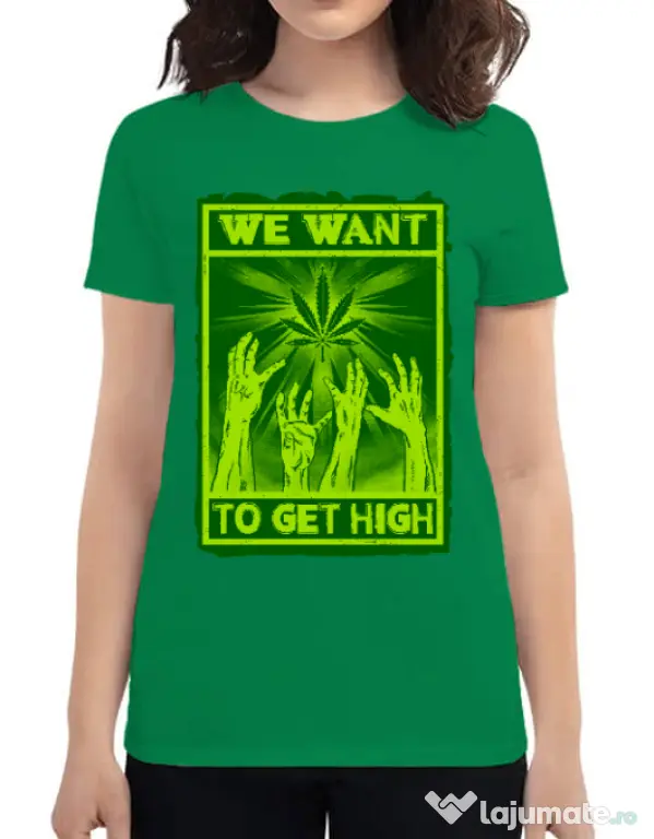 Tricou ADLER dama High zombies Verde mediu