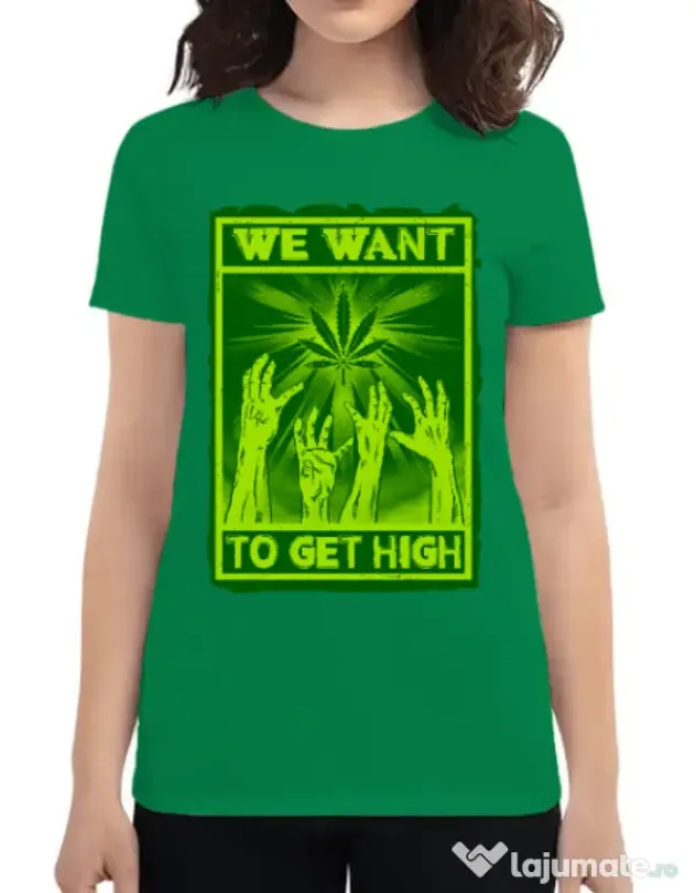 Tricou ADLER dama High zombies Verde mediu