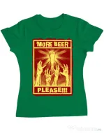 Tricou ADLER dama Thirsty zombies Verde mediu