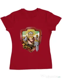 Tricou ADLER dama The Barbarian Rosu