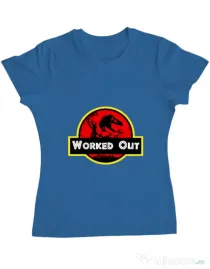 Tricou ADLER dama Worked Out Albastru azuriu