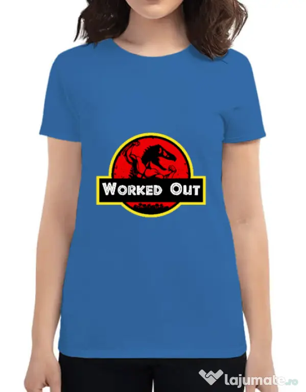 Tricou ADLER dama Worked Out Albastru azuriu