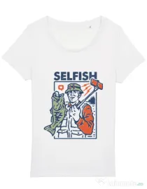 Tricou STANLEY STELLA dama SELFISH Alb