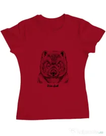 Tricou ADLER dama Wombat Rosu
