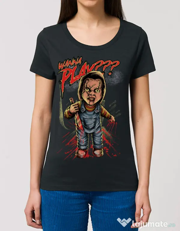 Tricou STANLEY STELLA dama Wanna play Negru