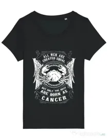Tricou STANLEY STELLA dama The best men are born as Cancer Negru