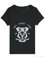 Tricou STANLEY STELLA dama Bad bones crew crest Negru