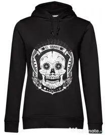 Hoodie dama cu gluga El gringo Negru