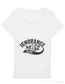 Tricou STANLEY STELLA dama Ignorance is bliss Alb