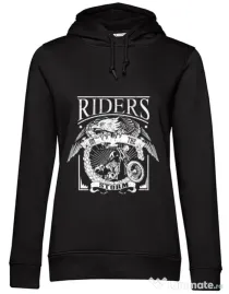 Hoodie dama cu gluga Riders on the storm Negru