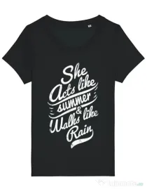 Tricou STANLEY STELLA dama She acts like summer Negru