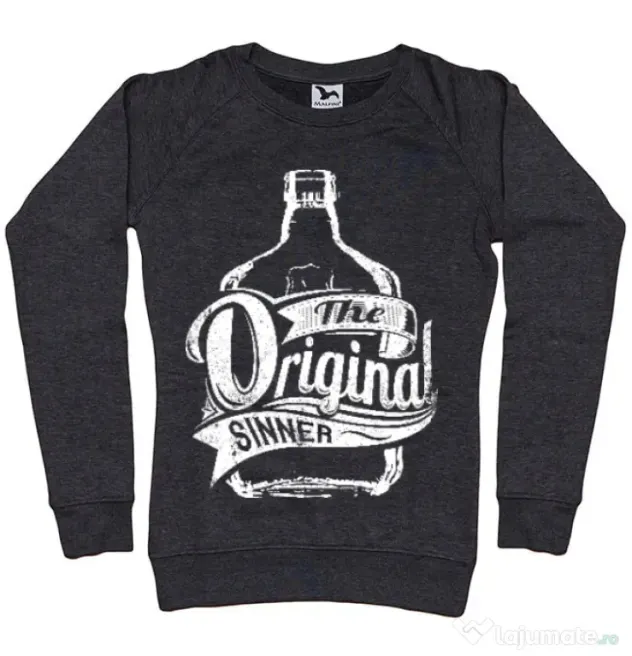 Bluza ADLER dama The original sinner Negru melanj