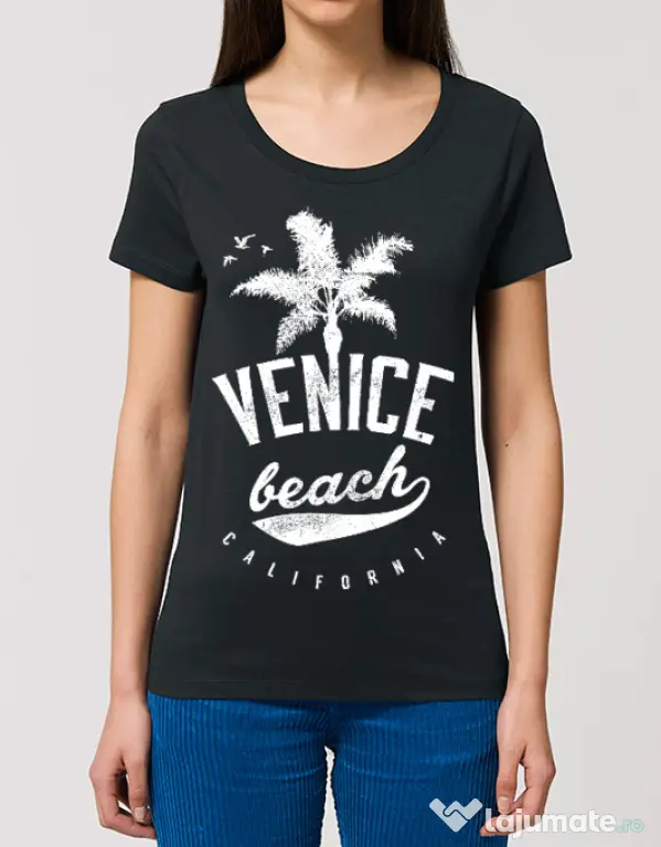 Tricou STANLEY STELLA dama Venice beach California Negru