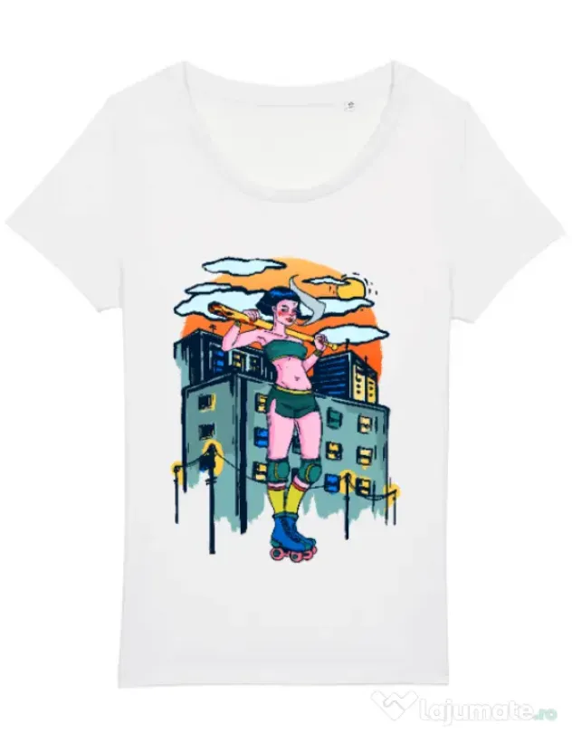 Tricou STANLEY STELLA dama Bad girl Alb