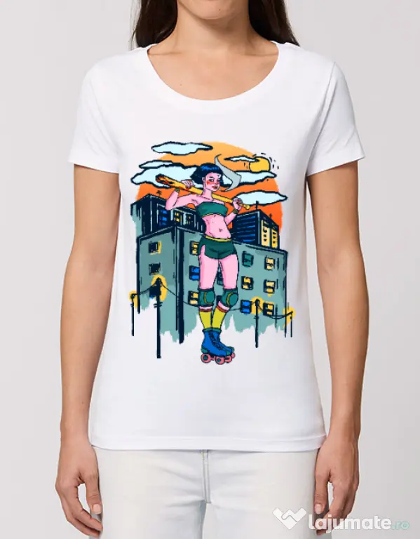 Tricou STANLEY STELLA dama Bad girl Alb