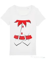 Tricou STANLEY STELLA dama Santa helper Alb