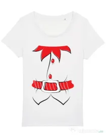 Tricou STANLEY STELLA dama Santa helper Alb