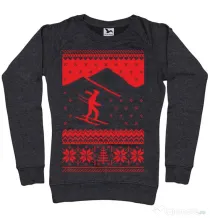 Bluza ADLER dama Ski trip Negru melanj