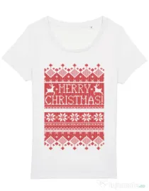 Tricou STANLEY STELLA dama Greetings Alb