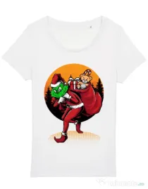 Tricou STANLEY STELLA dama Grinch stole Christmas Alb