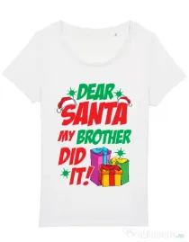 Tricou STANLEY STELLA dama My brother did it Alb