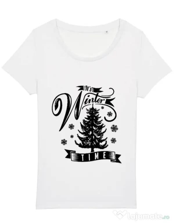 Tricou STANLEY STELLA dama Winter time Alb