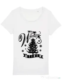 Tricou STANLEY STELLA dama Winter time Alb